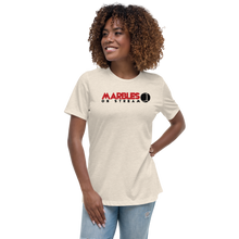 PixelbyPixelStudios Red and Black Logo Women's Relaxed T-Shirt