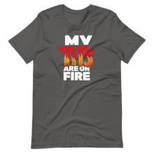 Anita White Tits On Fire Unisex T-Shirt