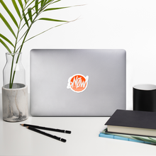 uhSnow Logo White Stickers
