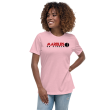 PixelbyPixelStudios Red and Black Logo Women's Relaxed T-Shirt