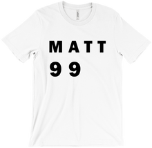 Matt.99 Black Text Hoodie