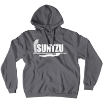 5. Hoodie: White SUNTZU logo