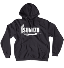 5. Hoodie: White SUNTZU logo