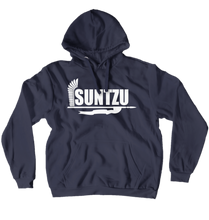 5. Hoodie: White SUNTZU logo