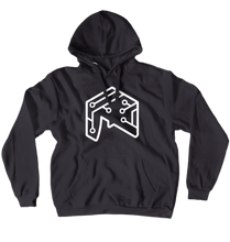 MechaFishMan White Logo Hoodie (No-Zip/Pullover)