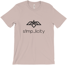 s1mp_licity Black Minimalist Logo T-Shirt Basics