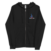 DistantCoder Embroidered Signature Zip Up Hoodie