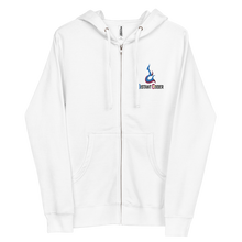 DistantCoder Embroidered Signature Zip Up Hoodie