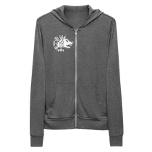 Vegvísir 66 White Unisex Zip Hoodie