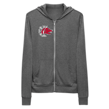 Vegvísir 66 Red Unisex Zip Hoodie