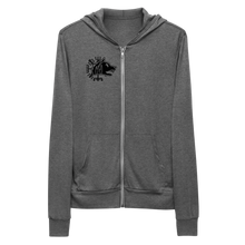 Vegvísir 66 Black Unisex Zip Hoodie