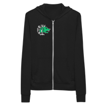 Vegvísir 66 Green Unisex Zip Hoodie