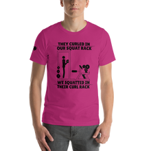 Curl In Squats Rack T-Shirt