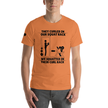 Curl In Squats Rack T-Shirt