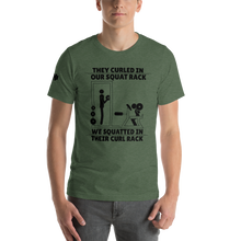 Curl In Squats Rack T-Shirt