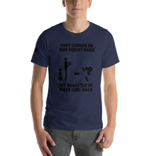 Curl In Squats Rack T-Shirt