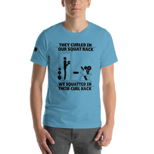 Curl In Squats Rack T-Shirt