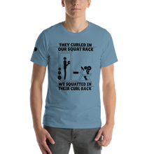Curl In Squats Rack T-Shirt