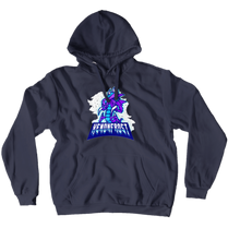 White W/ Black Stars Hoodies (No-Zip/Pullover)