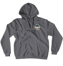 BurlyMenGaming White Logo Hoodie
