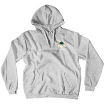 BurlyMenGaming White Logo Hoodie