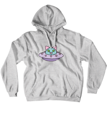 Space Cat Hoodie (No-Zip/Pullover)