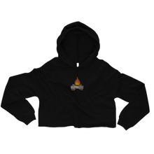 Embroidered Campfire Crop Hoodie