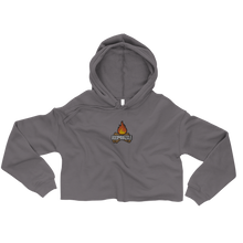 Embroidered Campfire Crop Hoodie