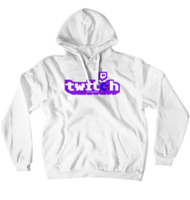 C64 Television White/Purple Twitch Hoodie