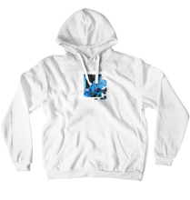 nur 'nen Hoodie mit blauem Bild