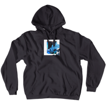 nur 'nen Hoodie mit blauem Bild