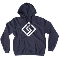Hoodie with white logo (No-Zip/Pullover)
