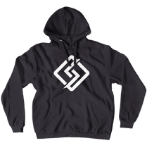 Hoodie with white logo (No-Zip/Pullover)