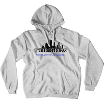 Grey/Red/White Hoodie Black Logo