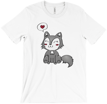 T-Shirt Wolf mit Herz