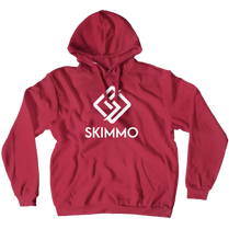Hoodie with white logo and text (No-Zip/Pullover)